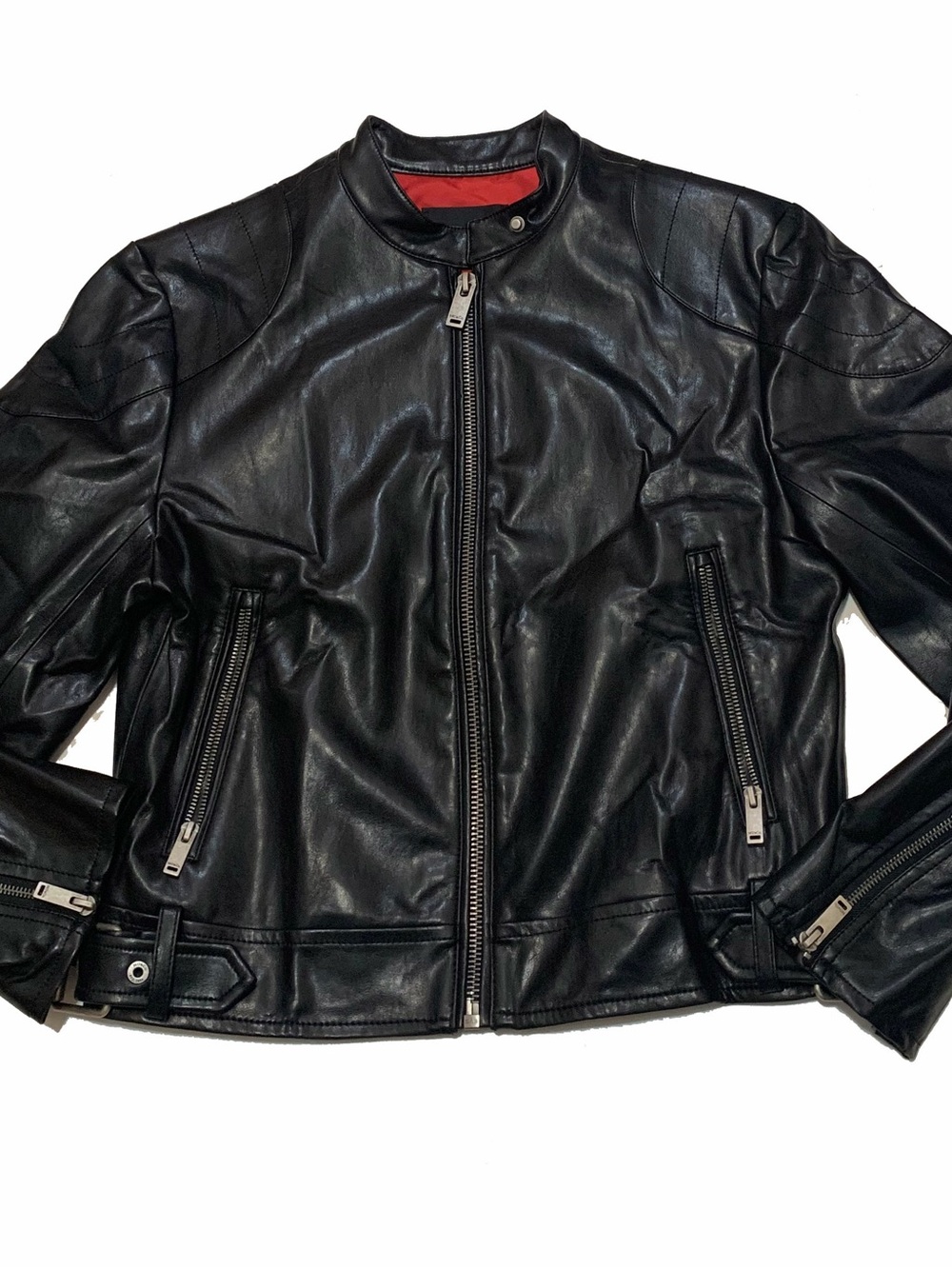 MO & CO Leather Bomber jacket